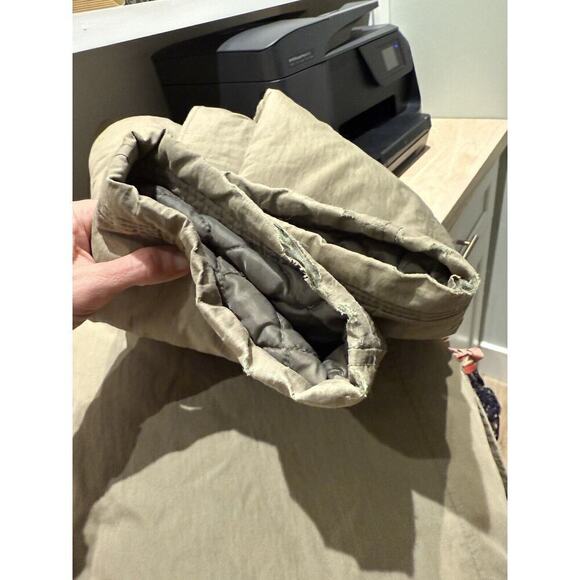 Vintage J Crew Oarsman Parka Jacket Coat Men’s Size Large Tan Khaki 90’s Lined - Picture 14 of 16